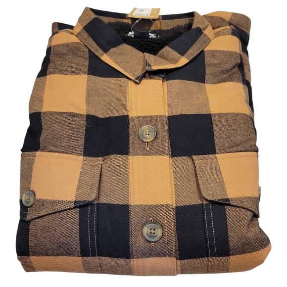 NWT | Eddie Bauer | Women's Eddie's Fleece-Lined Shirt Jacket | Tobacco | 2XL - Picture 4 of 8